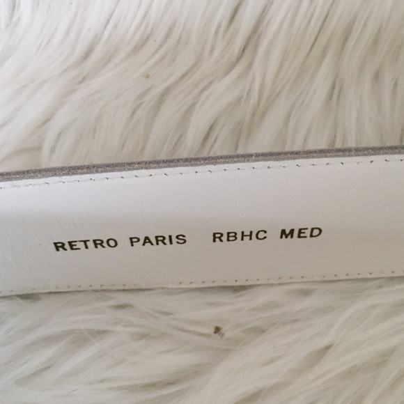 vintage retro paris leather belt main image 4